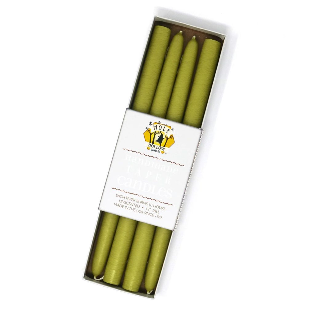 12″ Taper Candle – Granny Smith Green – 2 Pair Box