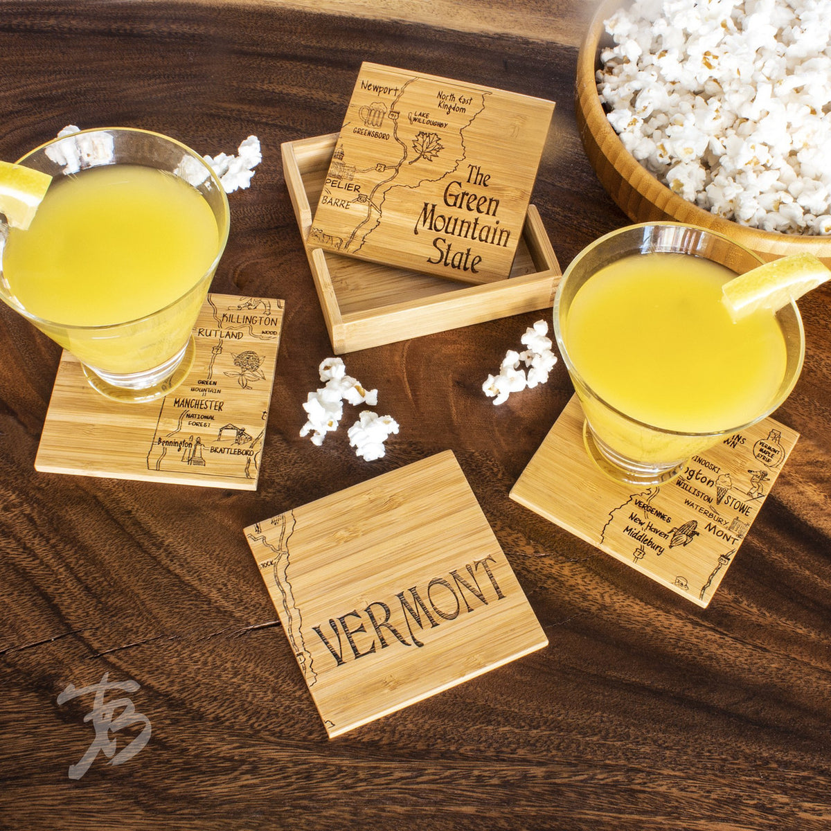 Coaster Puzzle Set/4 Vermont - Image 2