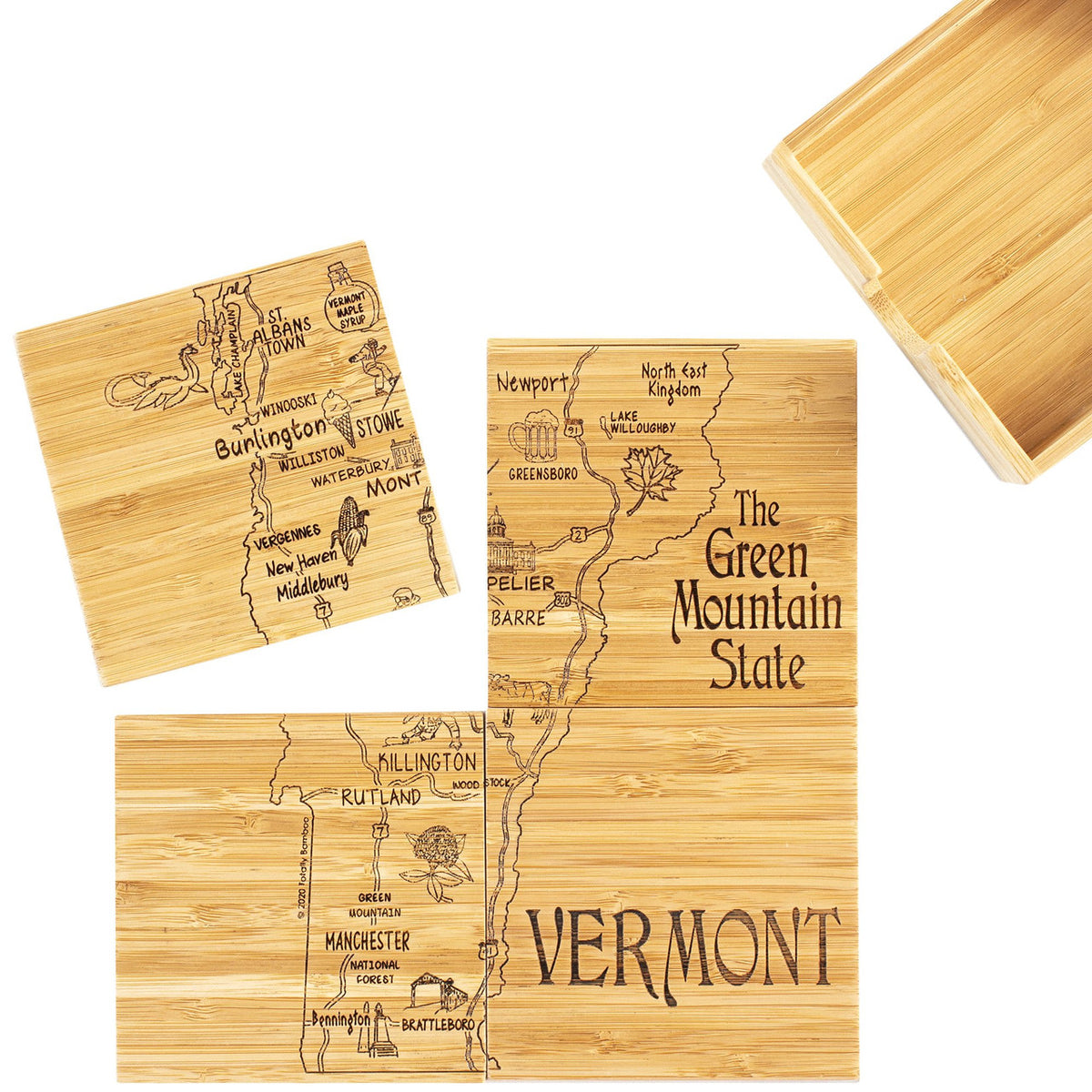 Coaster Puzzle Set/4 Vermont
