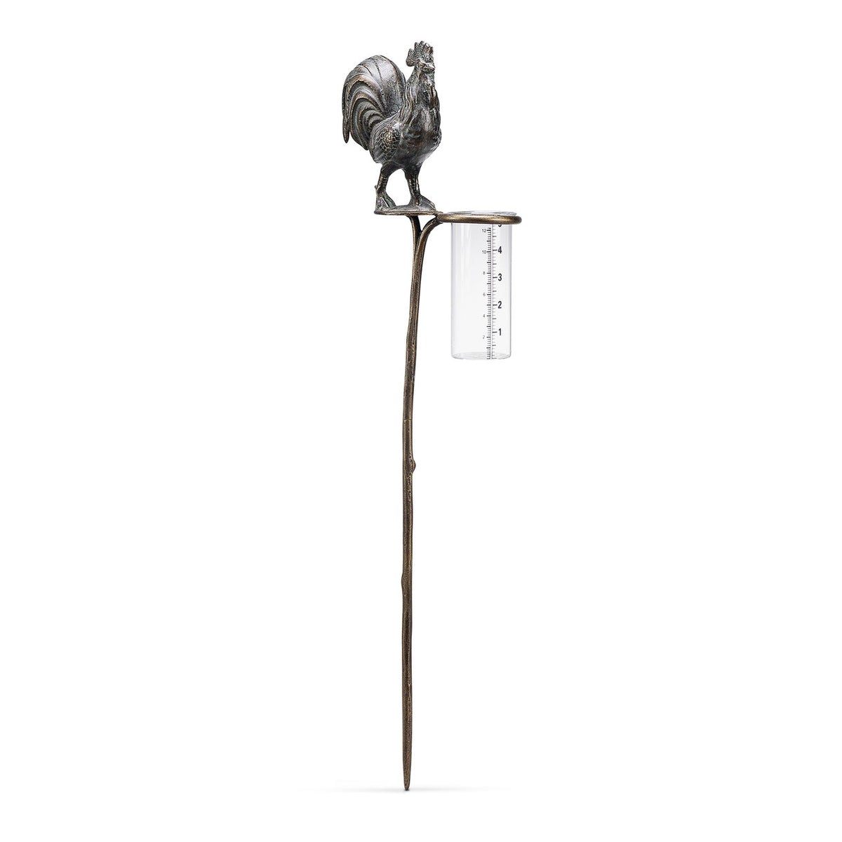 Rooster Rain Gauge Garden Stake - Image 3