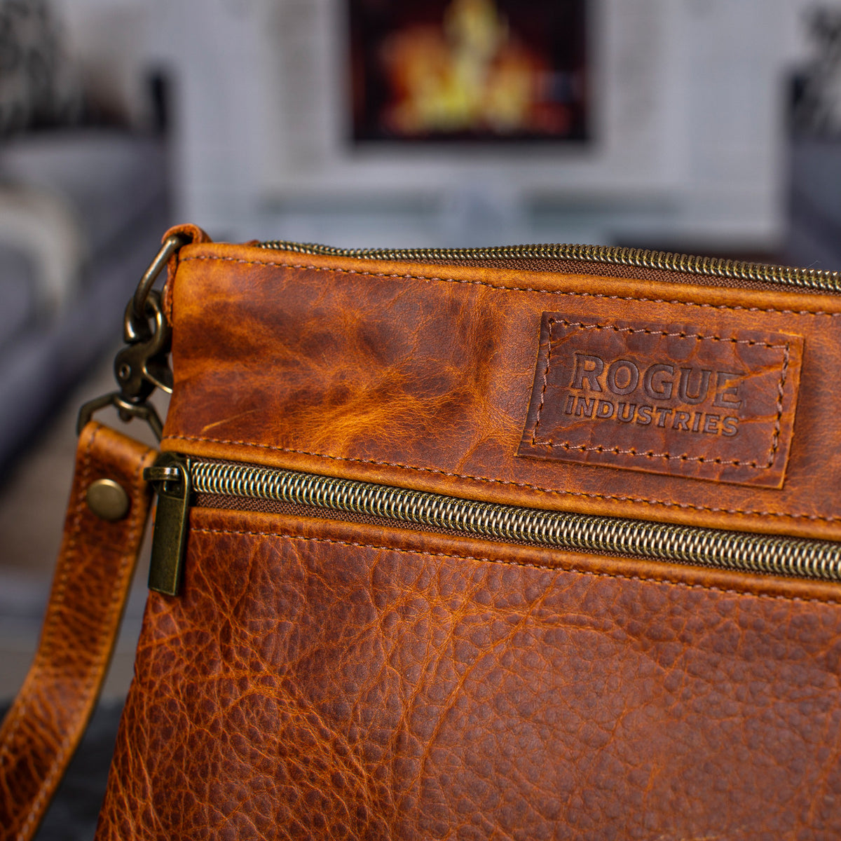 Ellis River Crossbody Bag in Bison Leather - Image 5