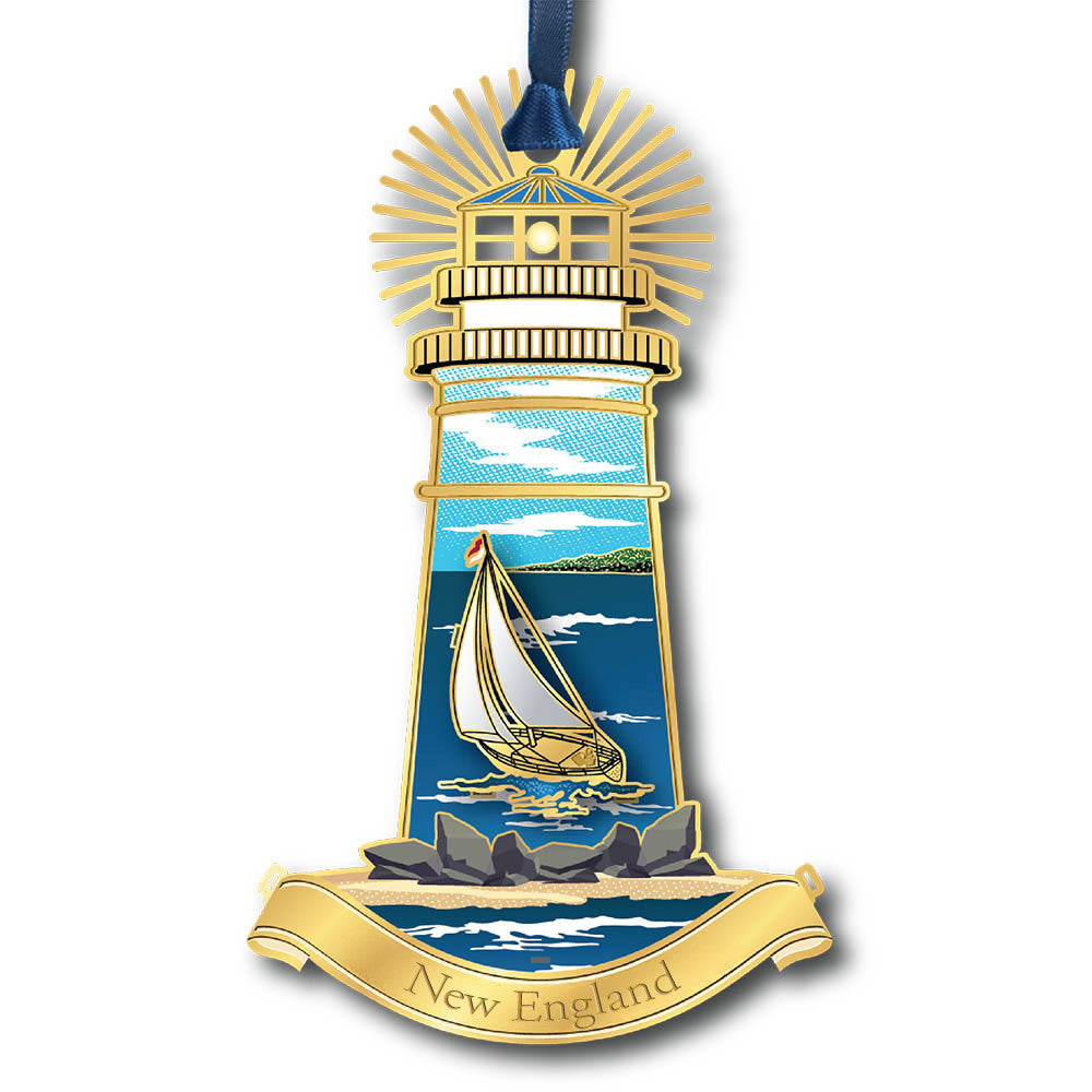Coastal Lighthouse New England Ornament