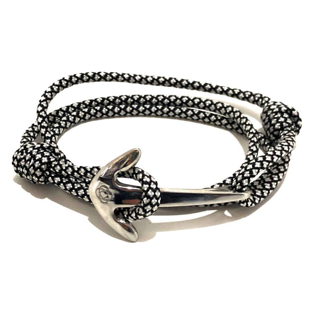 Adjustable Anchor Wrap Bracelet – Black Diamond