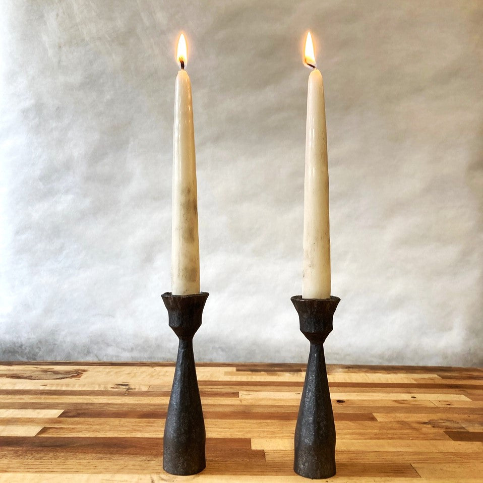 Forged Taper Candleholder Pair