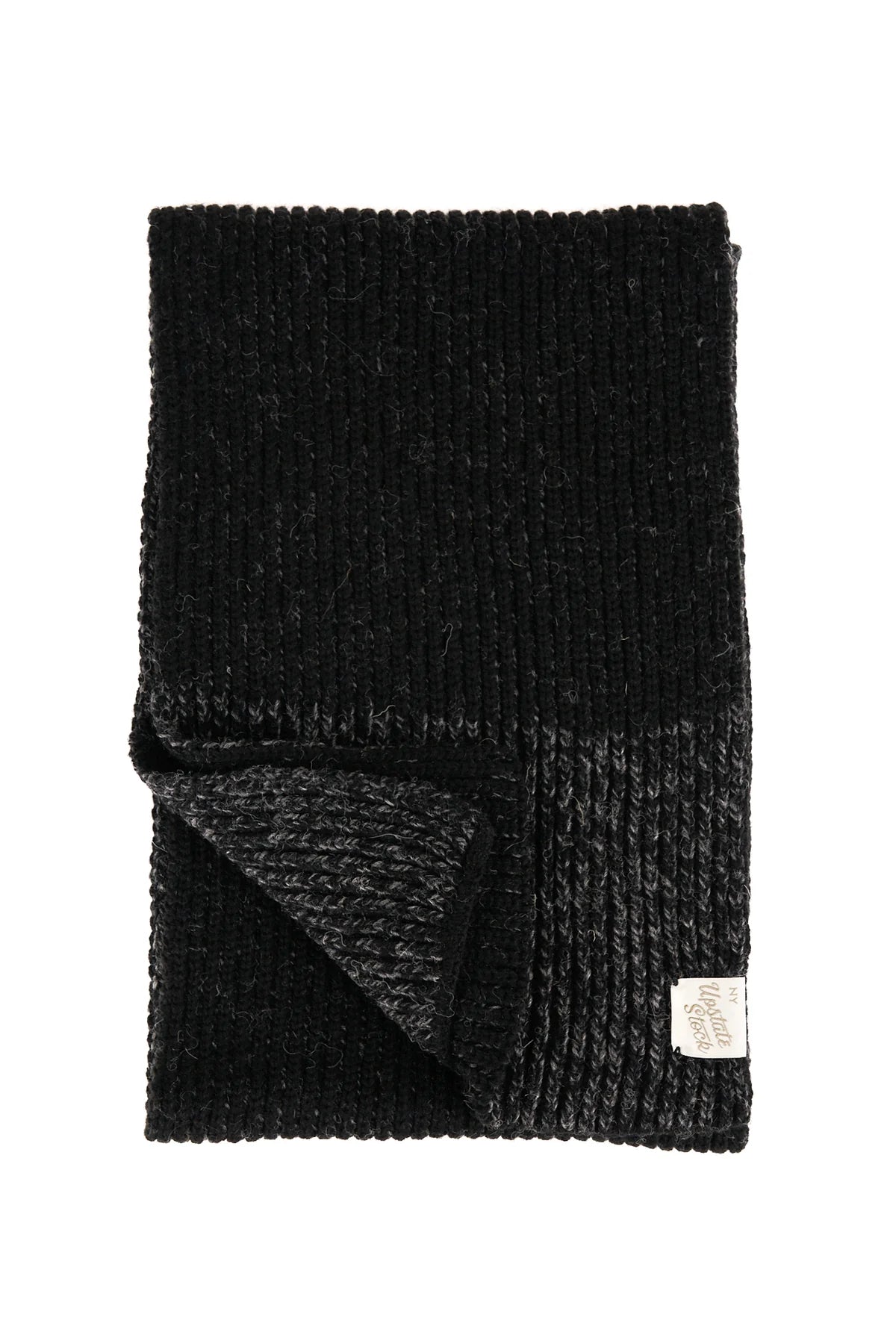 U.S. Ragg Wool Scarf – Black Melange - Image 3