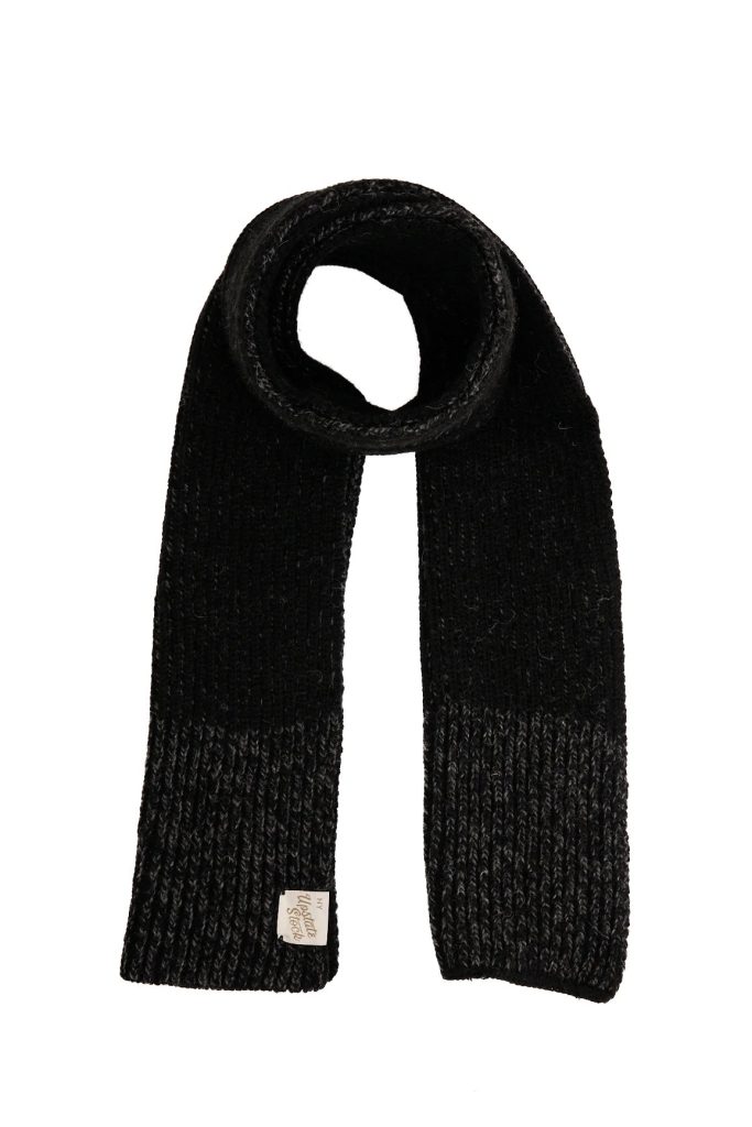U.S. Ragg Wool Scarf – Black Melange