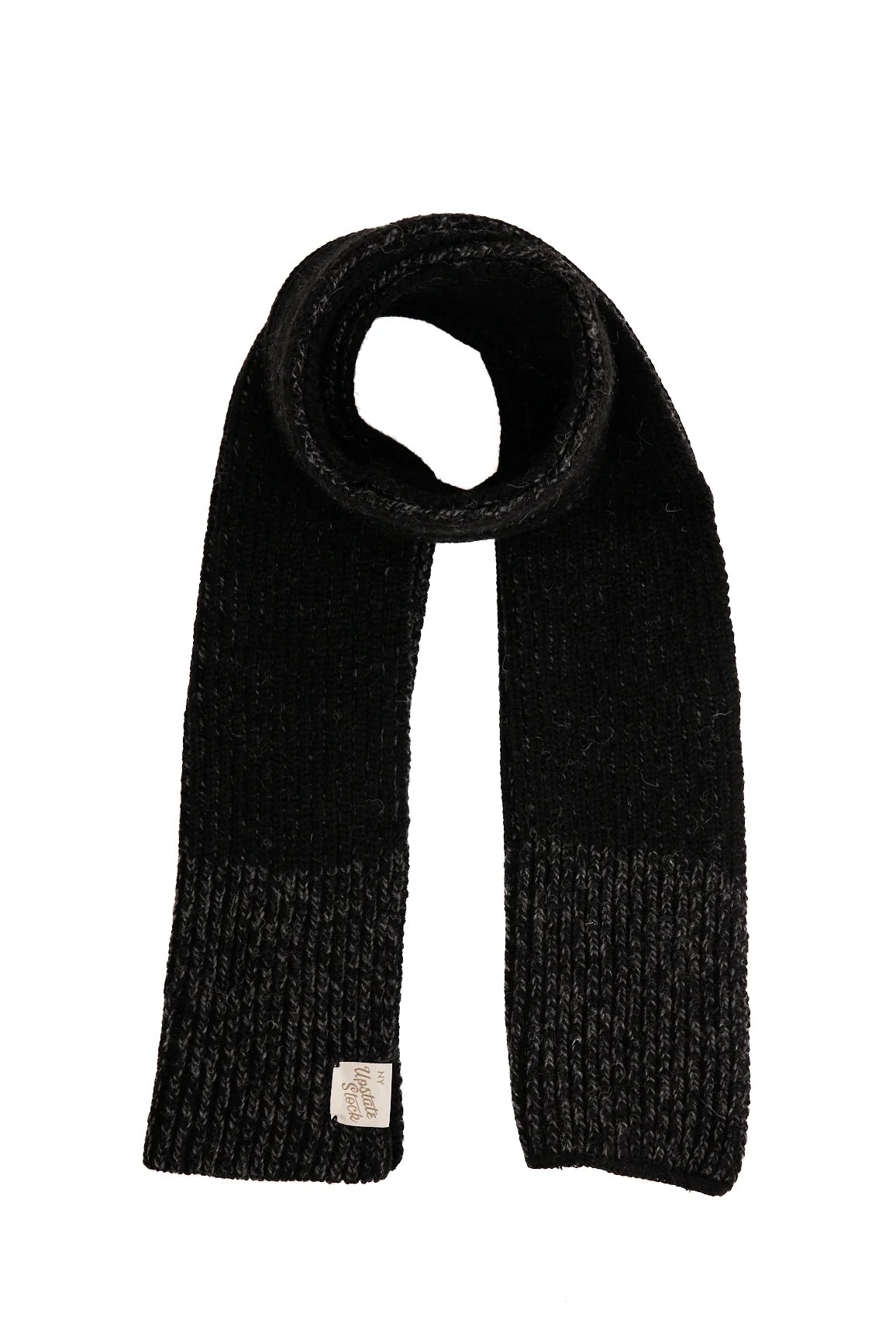 U.S. Ragg Wool Scarf – Black Melange