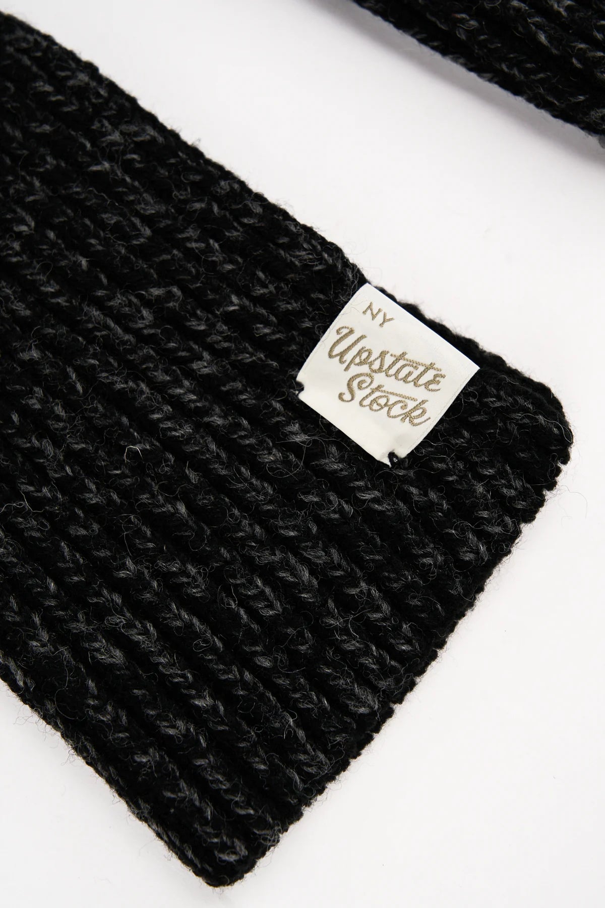 U.S. Ragg Wool Scarf – Black Melange - Image 6