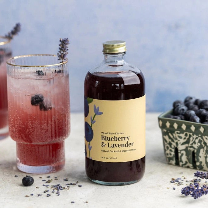 Blueberry & Lavender Cocktail + Mocktail Mixer – 16oz - Image 2