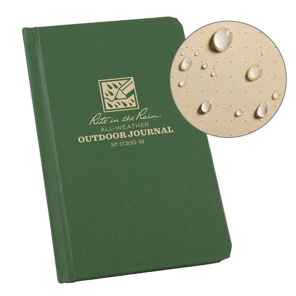 Weatherproof Bound Book – Green Fabrikoid Cover