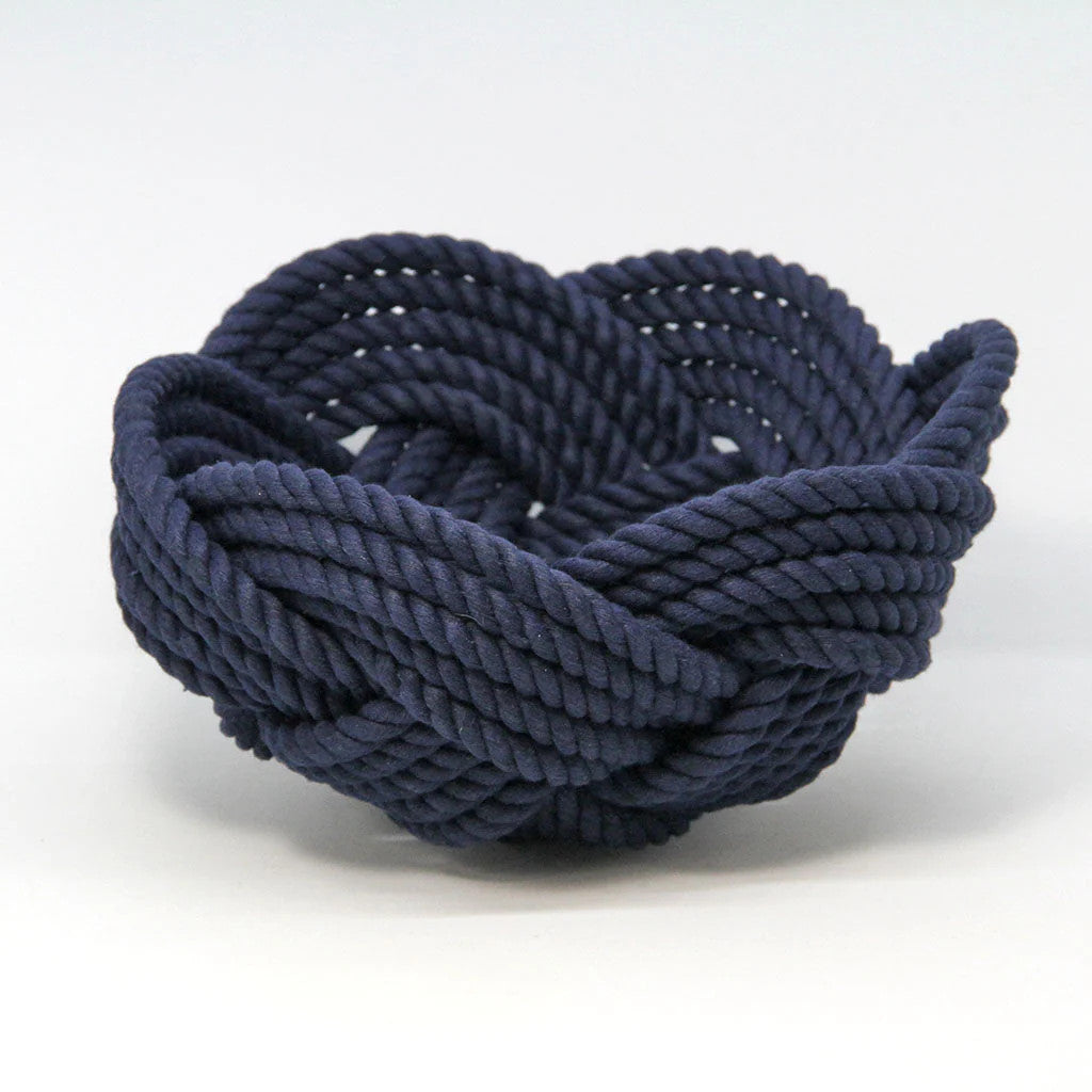 Celtic Knot Woven Cotton Rope Bowl