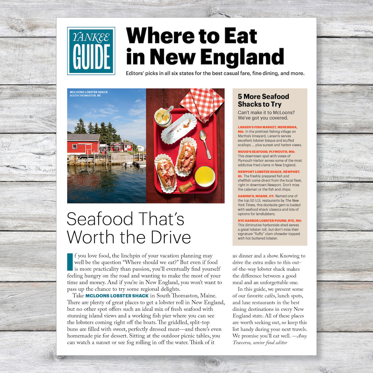 Yankee Guide: Where to Eat in New England