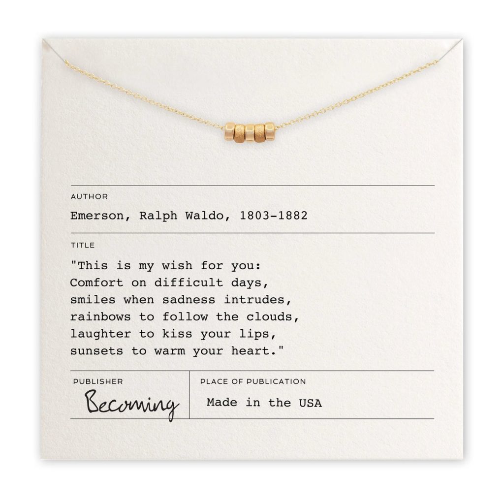 Emerson My Wish for You Necklace – Silver or Gold