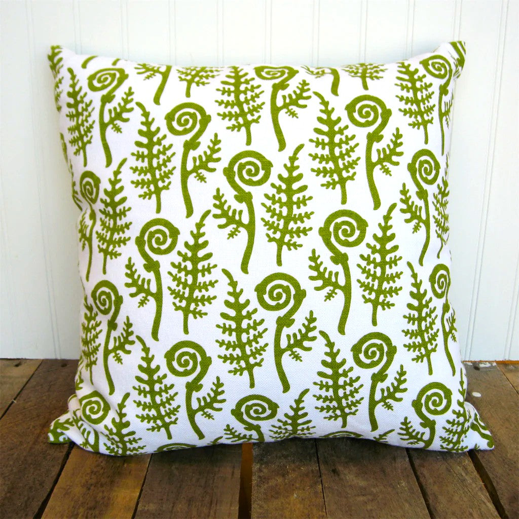 Fiddlehead Fern Pillowcase by Willywaw