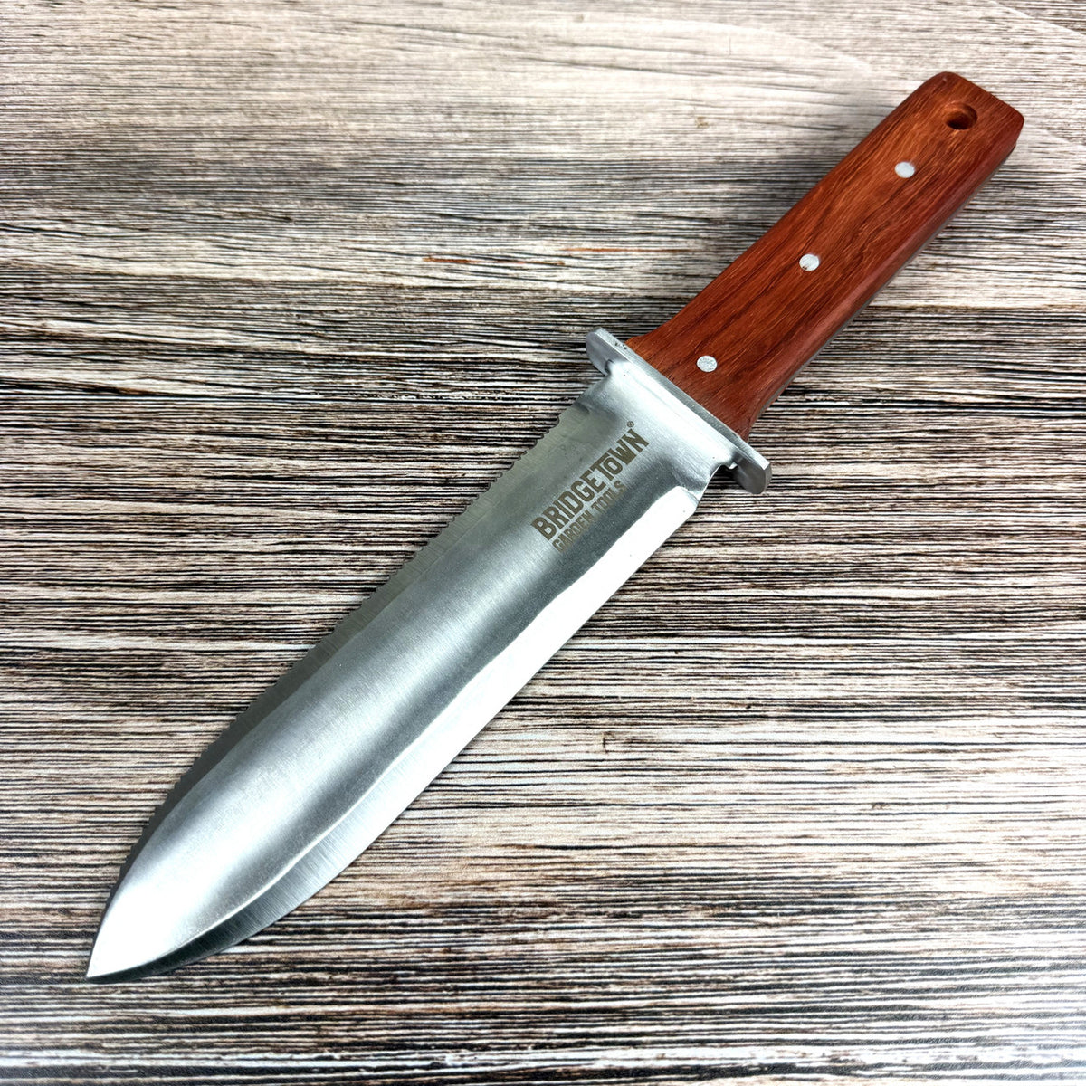 12.25″ Hori Hori Japanese Gardening Knife with 7″ Blade, Full Tang, Rosewood Handle - Image 7