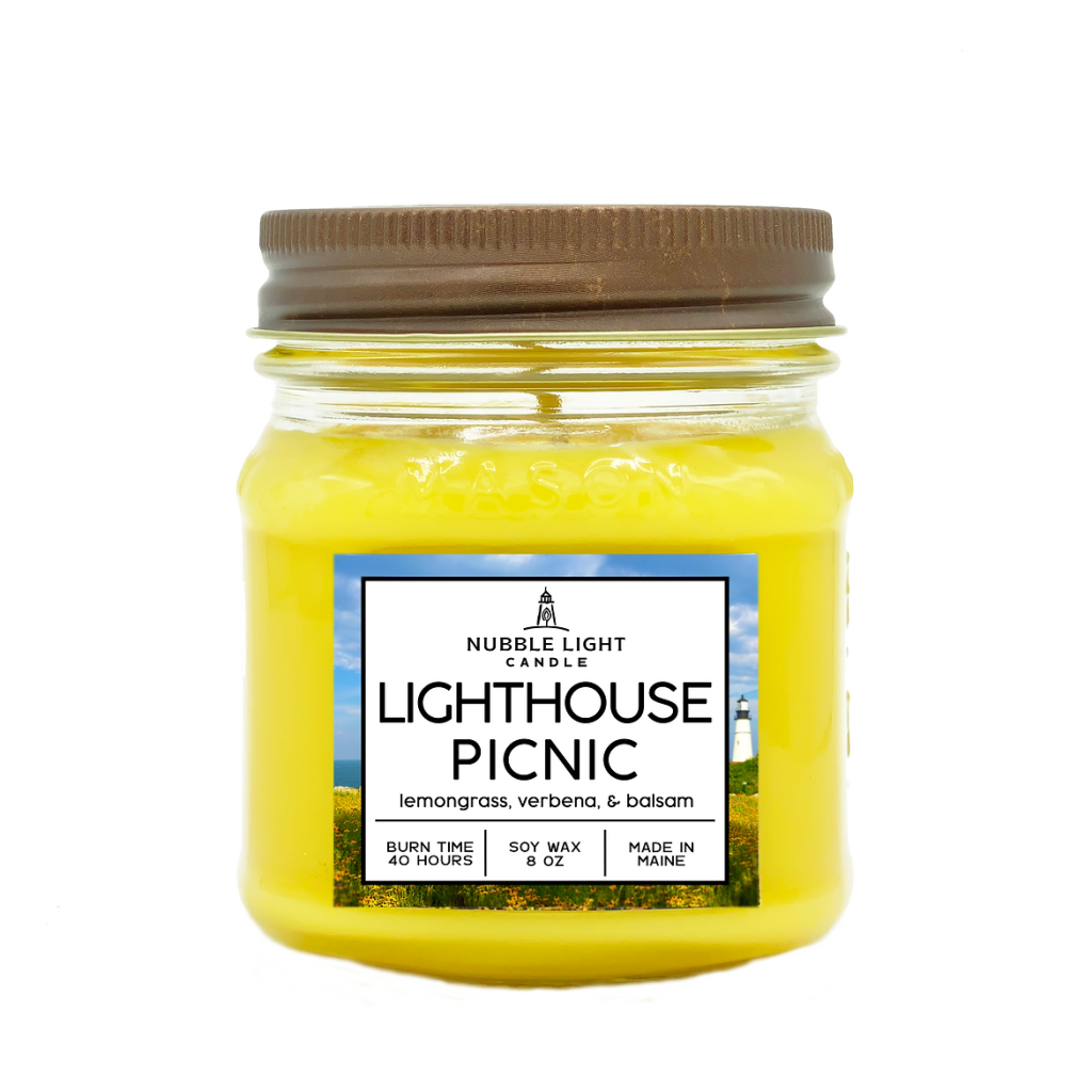 Lighthouse Picnic 8oz. Scented Soy Candle