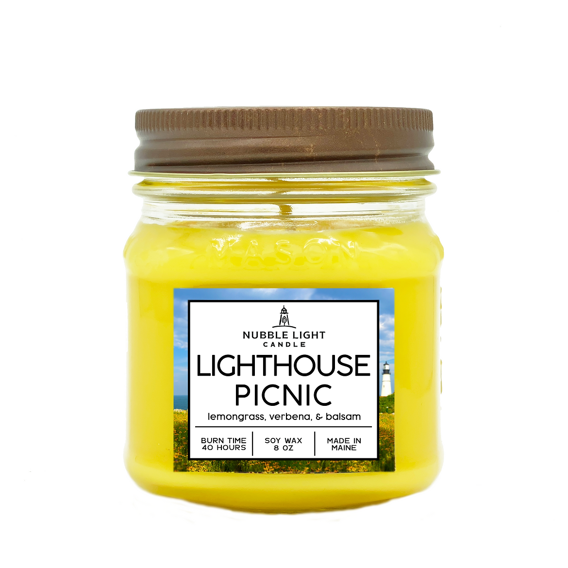 Lighthouse Picnic 8oz. Scented Soy Candle