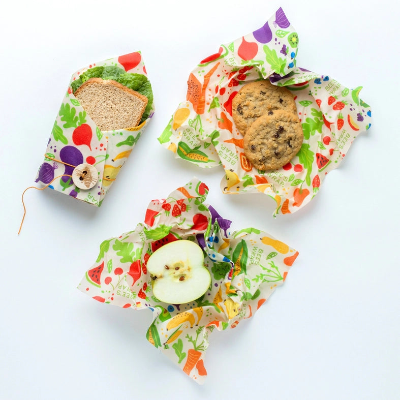 Bee’s Wrap Lunch 3 Pack – Garden Party Print - Image 2