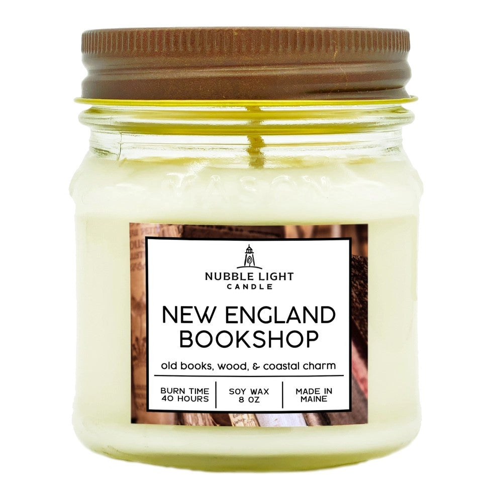 New England Bookshop 8oz. Scented Soy Candle