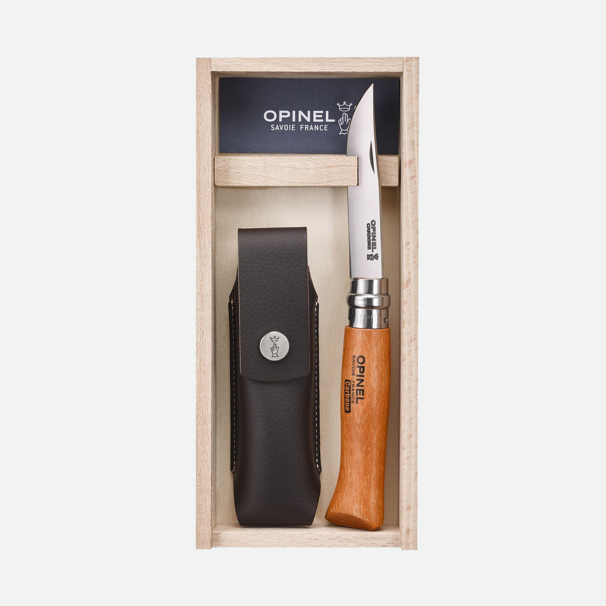 No. 08 Carbon Steel Folding Knife in Gift Box w Sheath