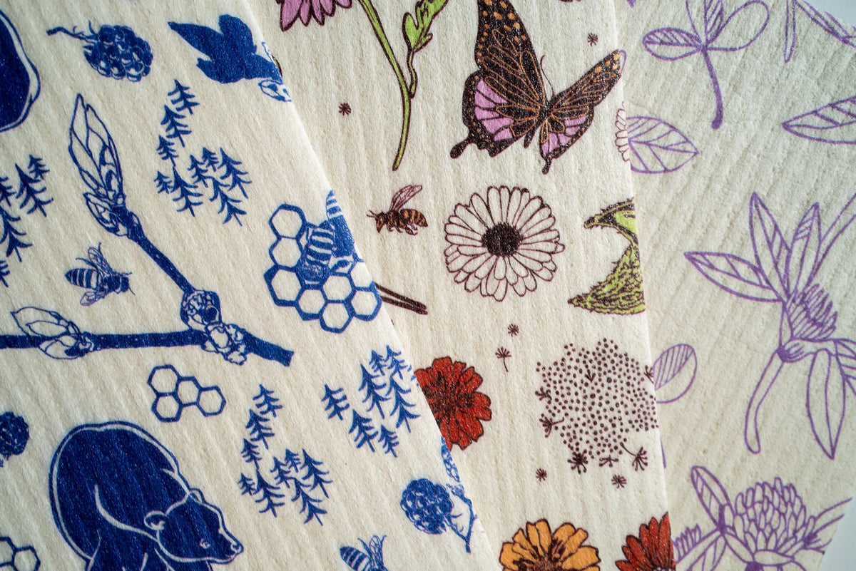 Swedish Dish Cloth 3 pack – MIxed Prints - Image 7