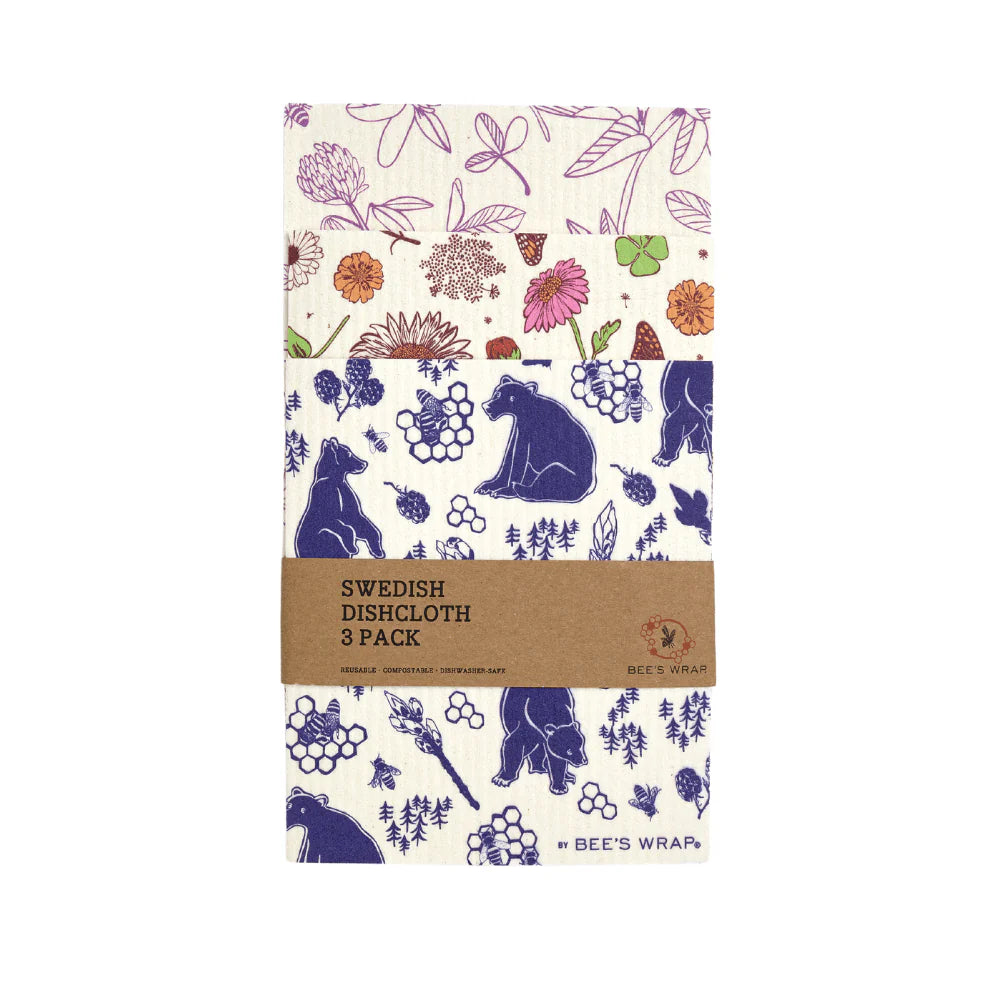 Swedish Dish Cloth 3 pack – MIxed Prints