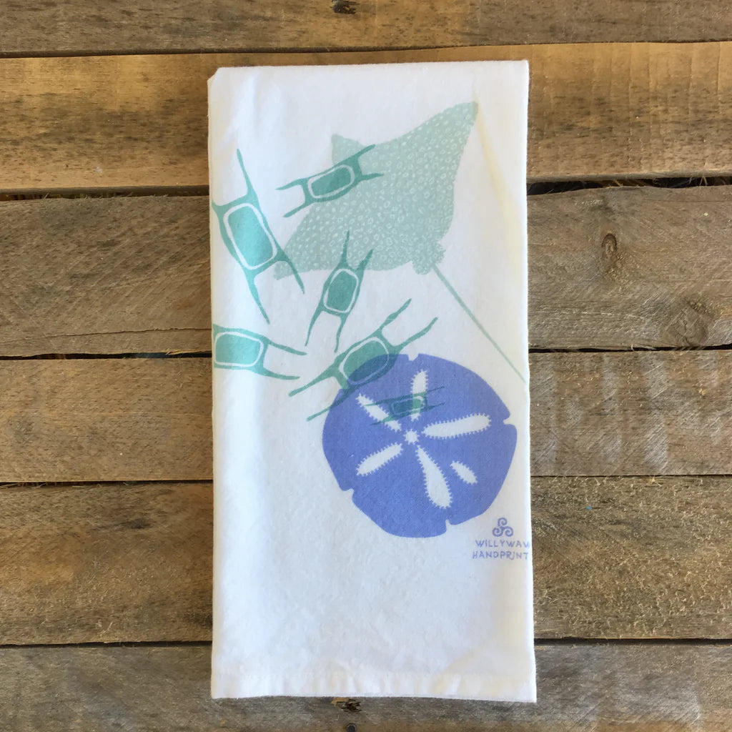 Sand Dollar, Skate Egg & Ray Tea Towel