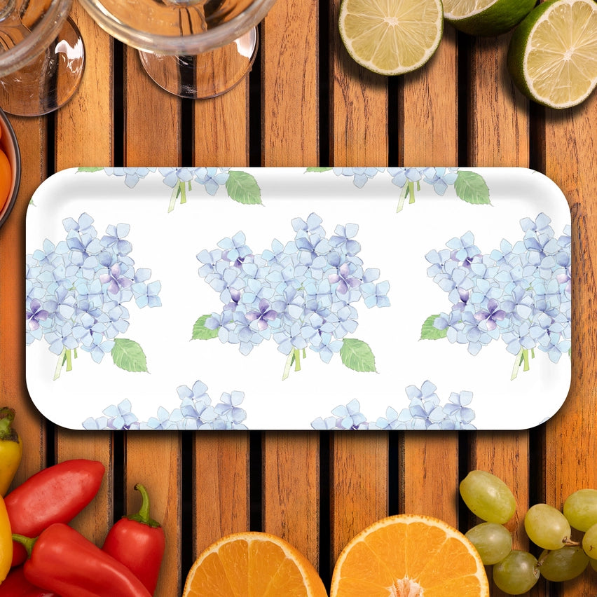Nantucket Hydrangeas – 11×5 Serving Tray