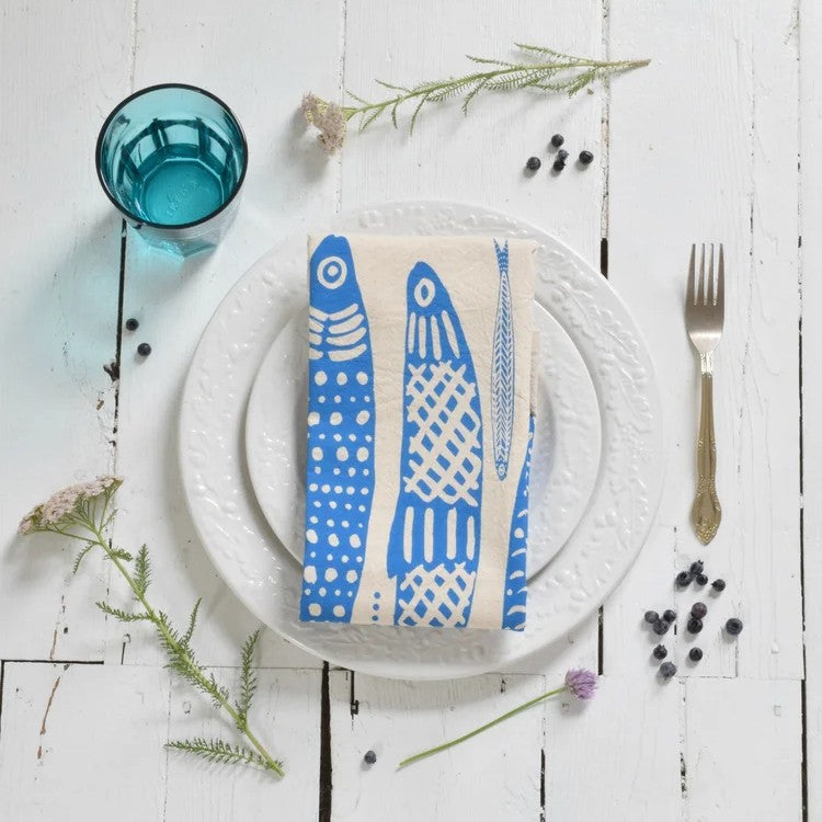 Sardines Tea Towel – 3 colors - Image 4