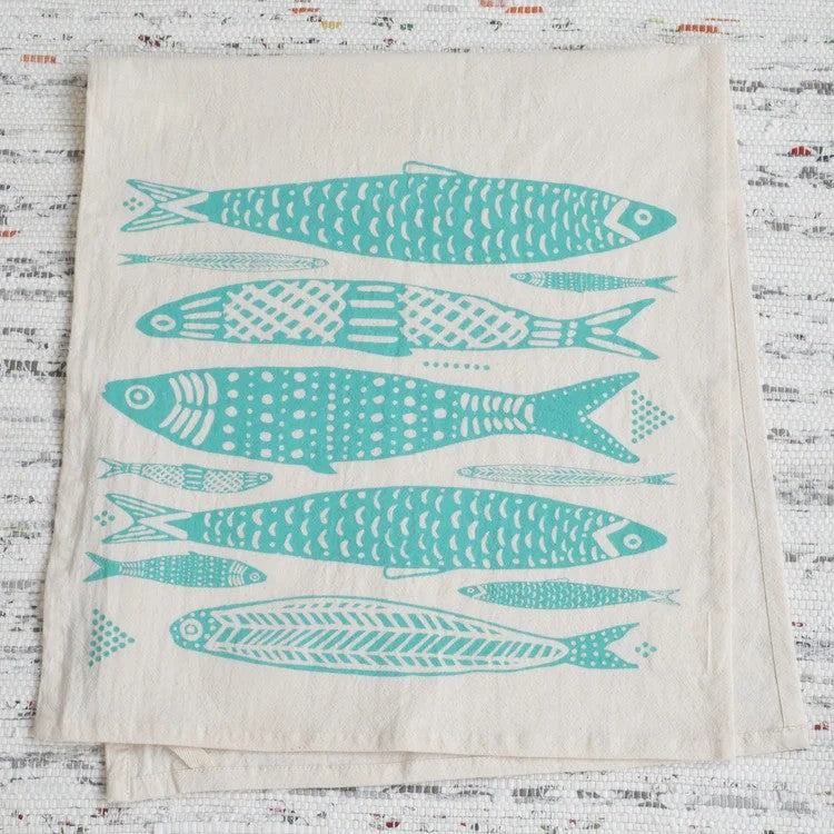 Sardines Tea Towel – 3 colors - Image 3