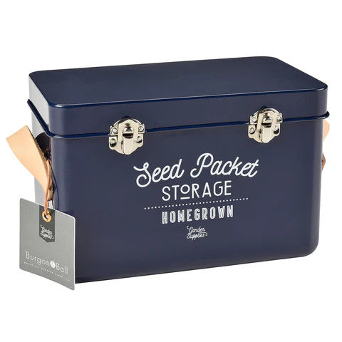 Seed Packet Storage Tin – Blue - Image 2