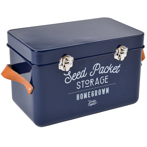 Seed Packet Storage Tin – Blue