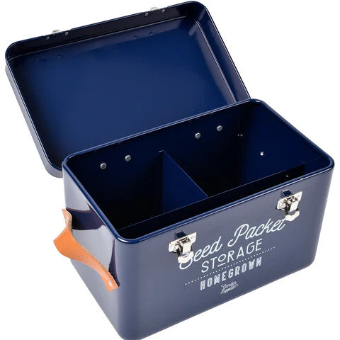 Seed Packet Storage Tin – Blue - Image 3