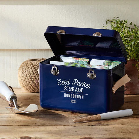 Seed Packet Storage Tin – Blue - Image 5