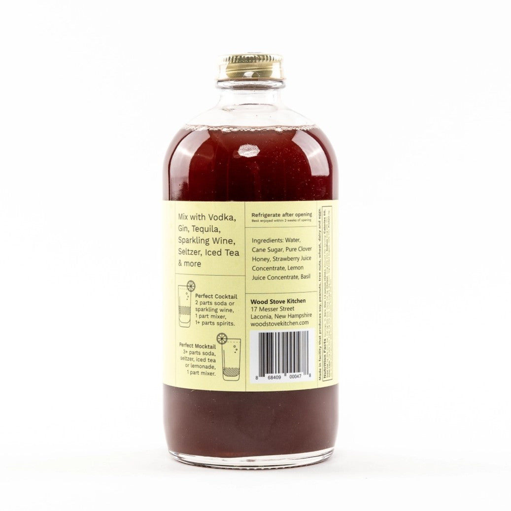 Strawberry & Basil Cocktail + Mocktail Mixer – 16oz - Image 3