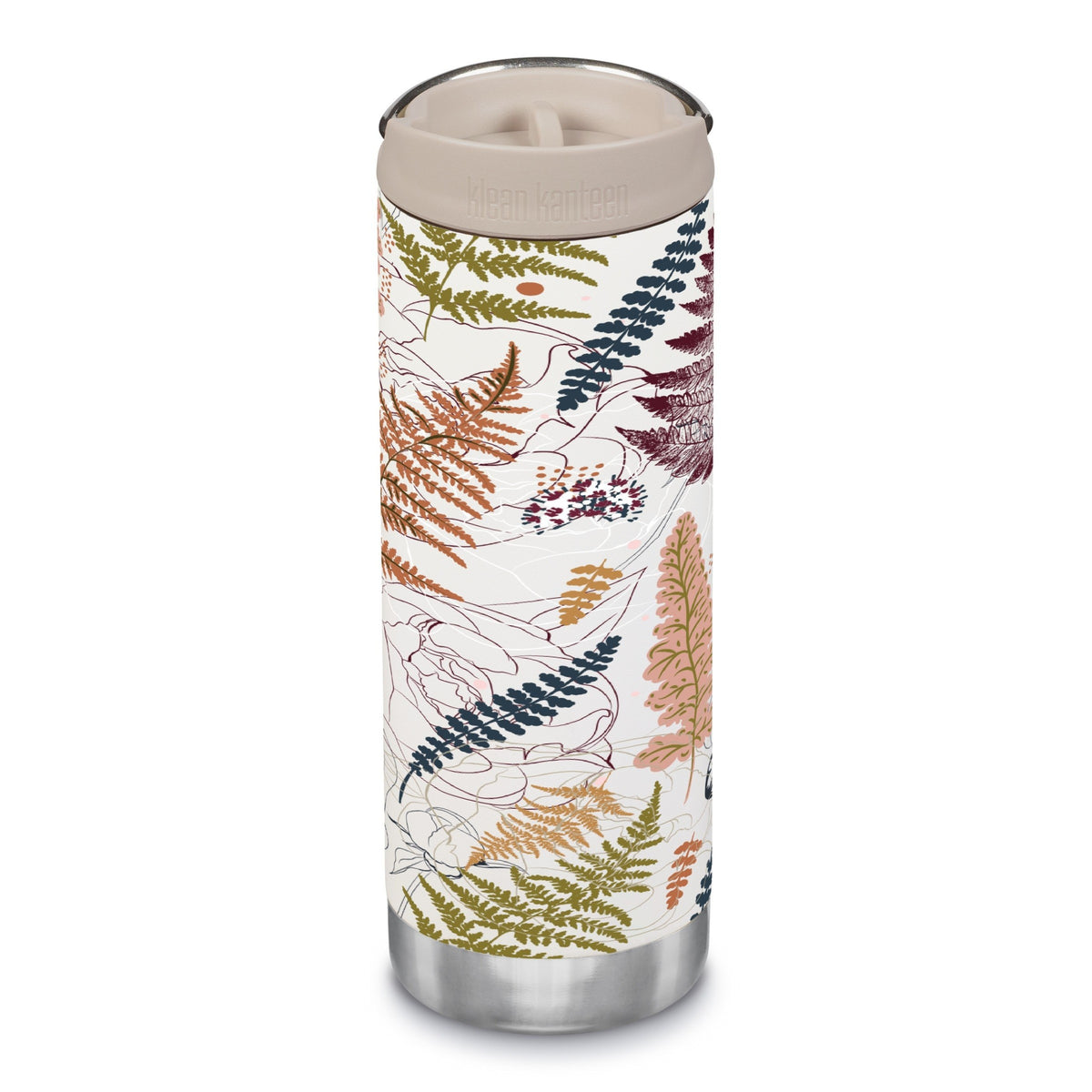 16 oz Insulated Tumbler with Café Cap – Fall Fern