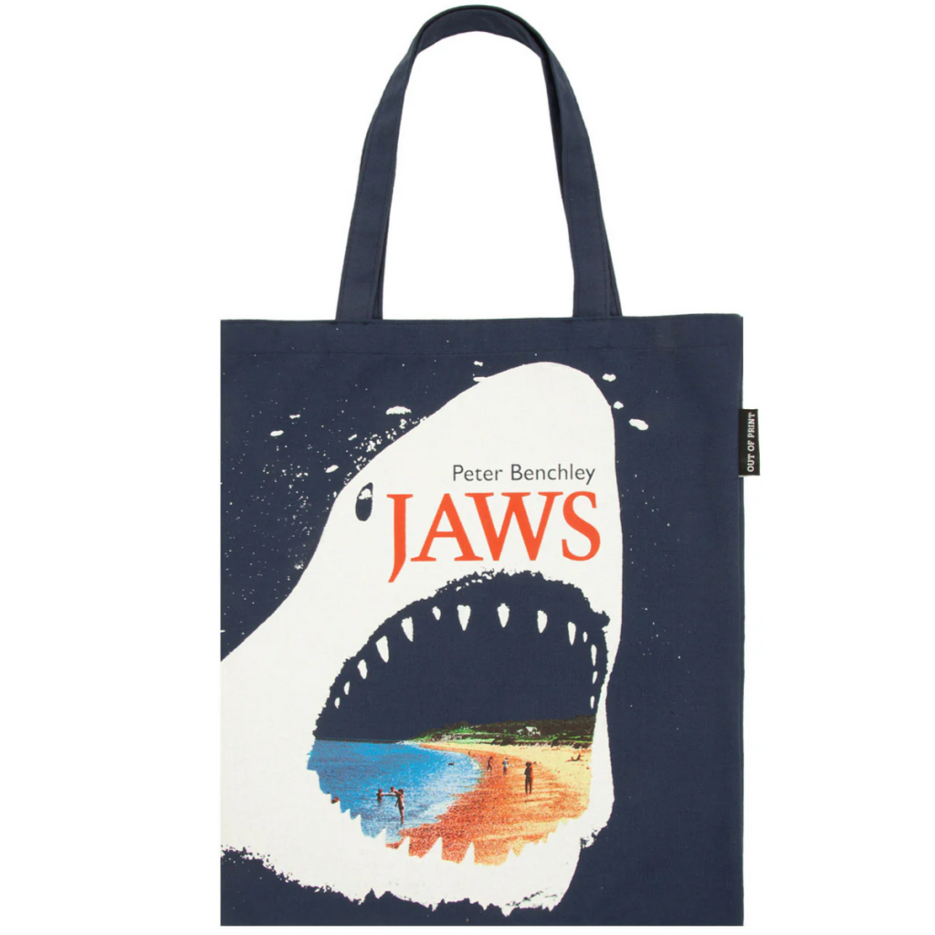 Jaws Vintage Cover Tote Bag