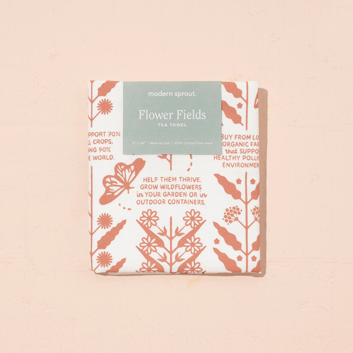Tea Towel – Flower Fields - Image 3