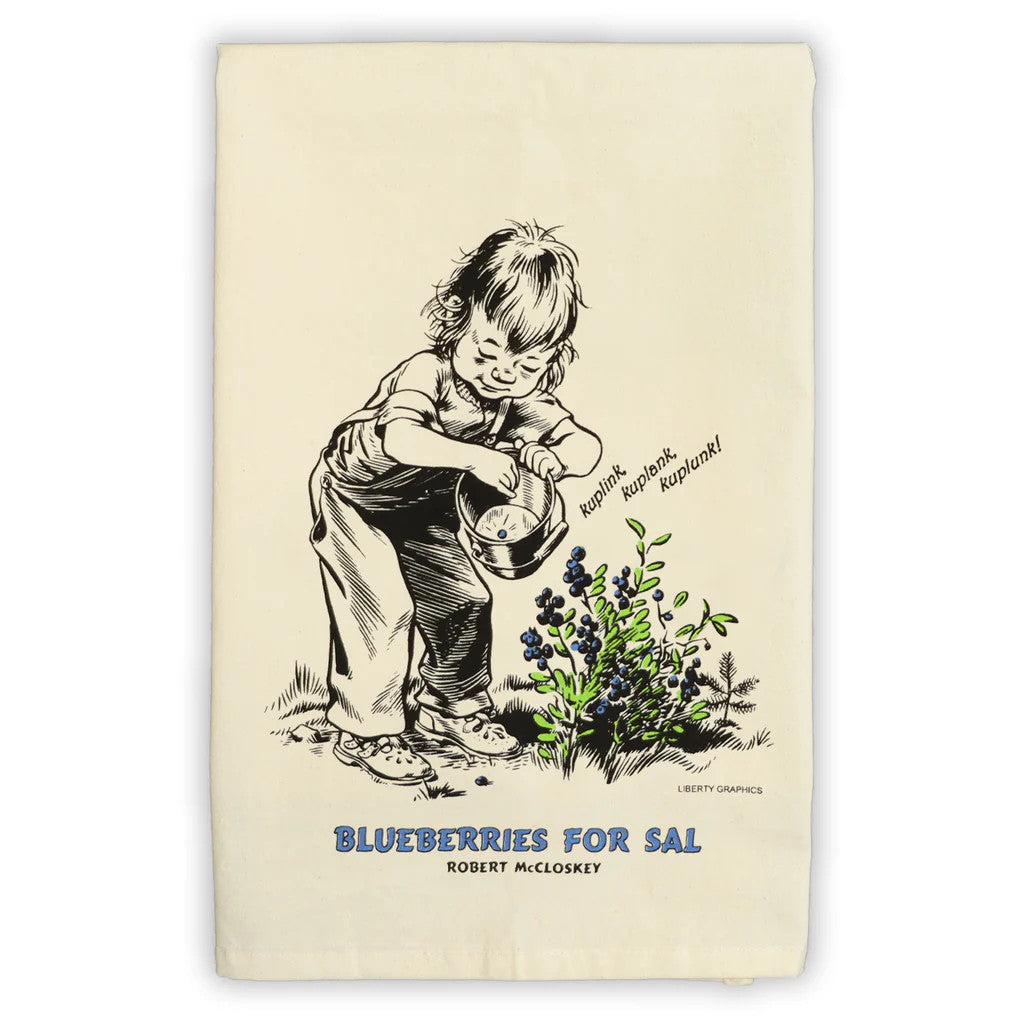 Blueberries for Sal Kuplink Tea Towel