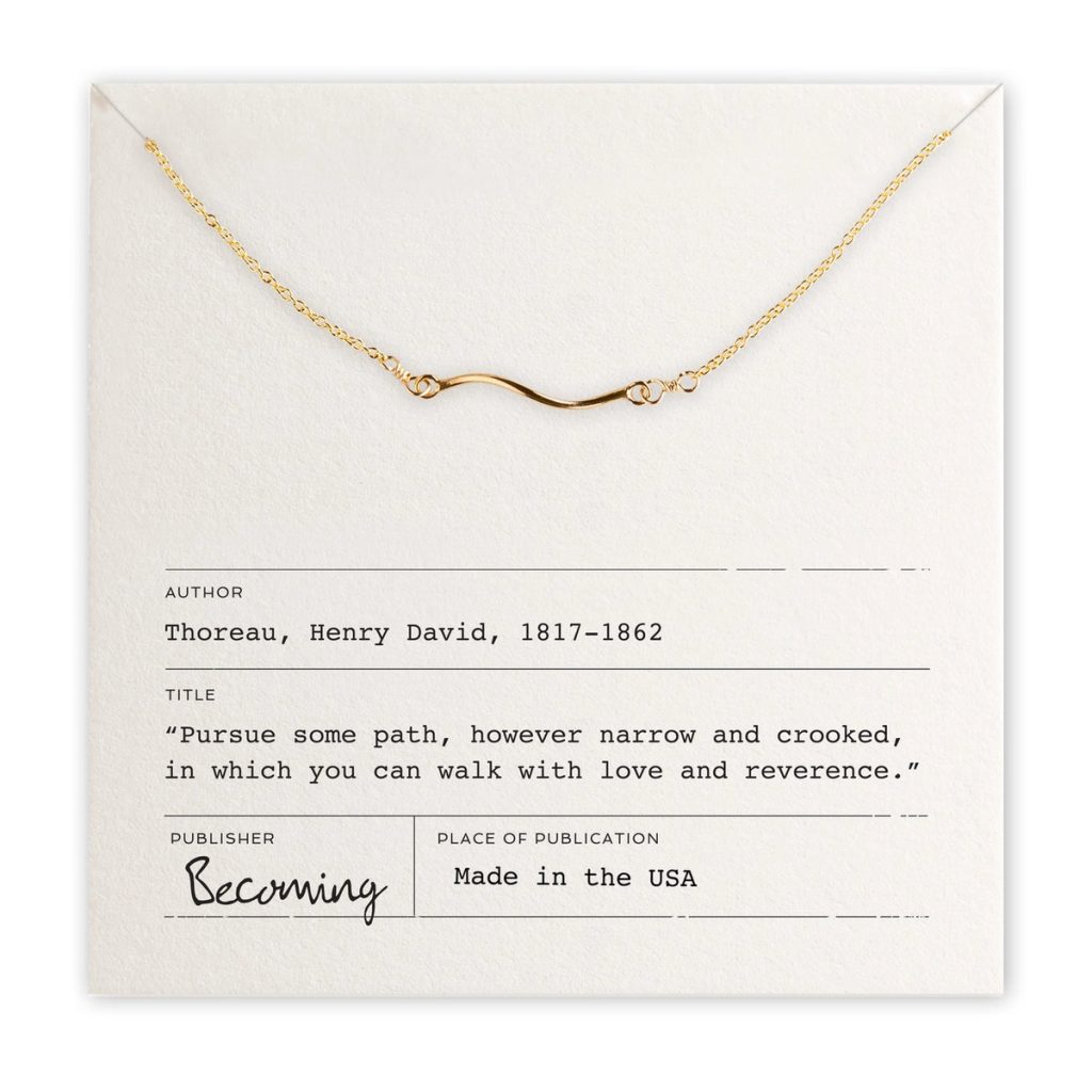 Thoreau Path Necklace – Silver or Gold