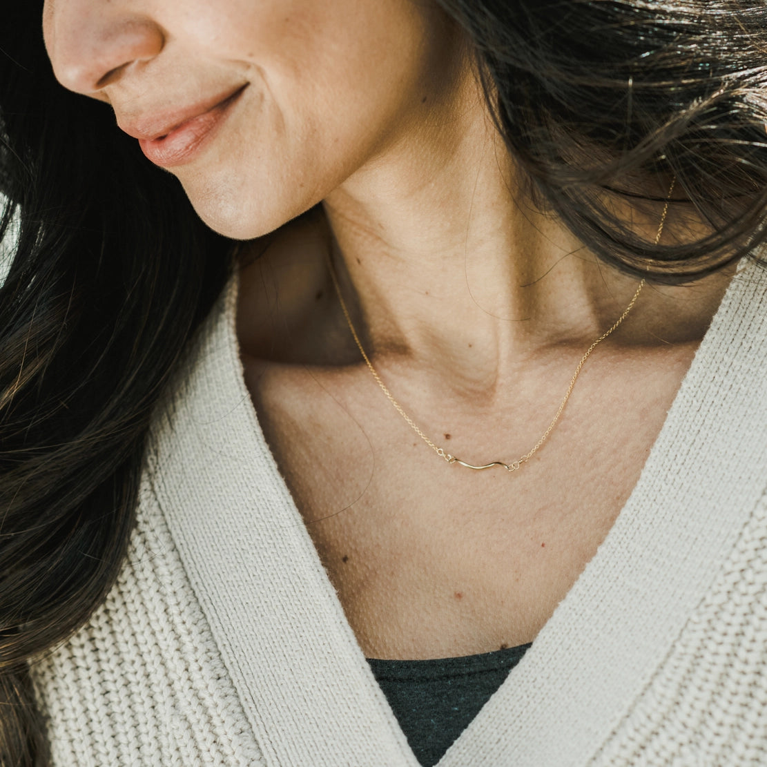 Thoreau Path Necklace – Silver or Gold - Image 2