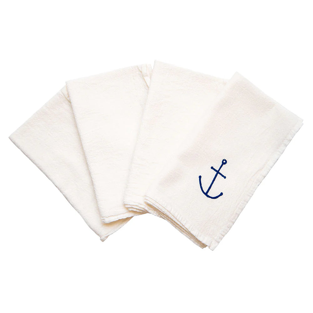 Tiny Anchor Napkins – set of 4