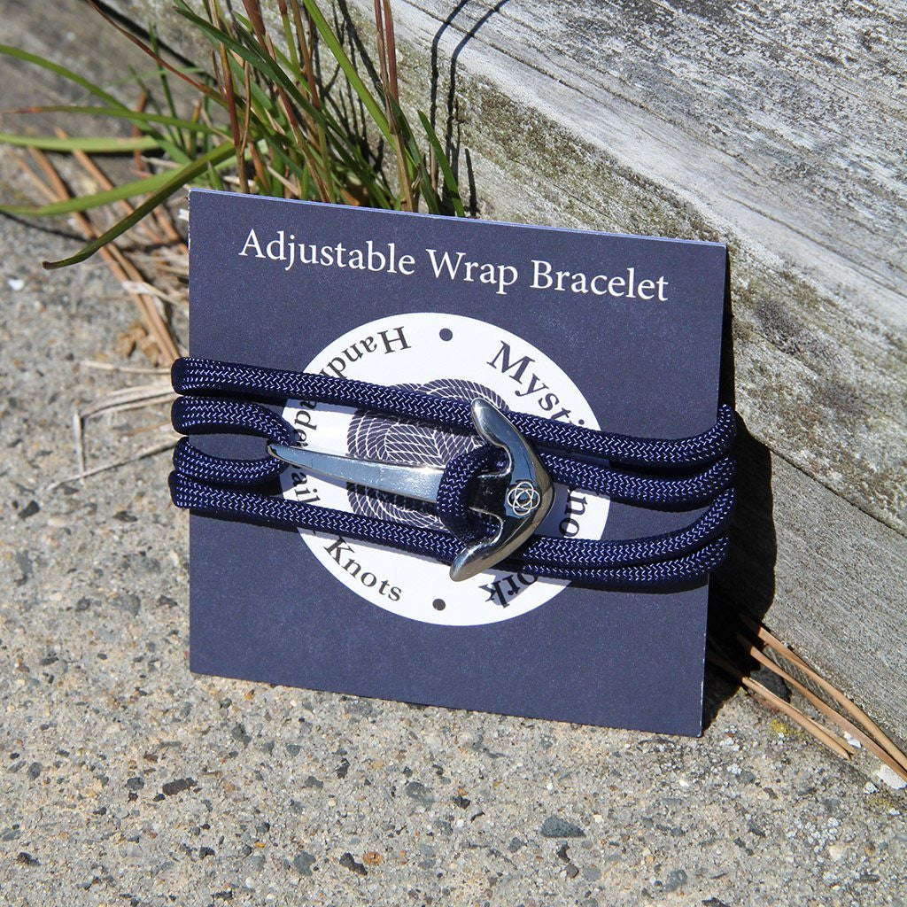 Adjustable Anchor Wrap Bracelet – Navy - Image 3