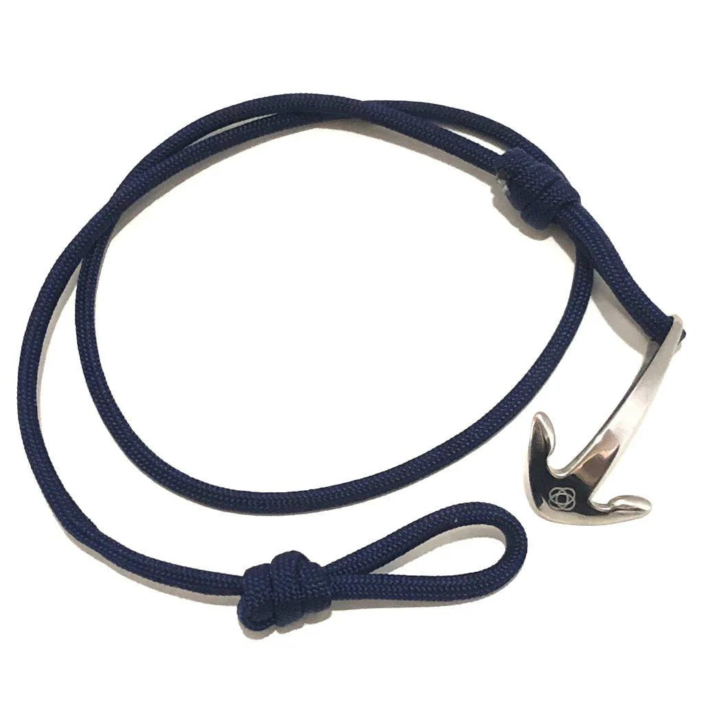 Adjustable Anchor Wrap Bracelet – Navy - Image 2