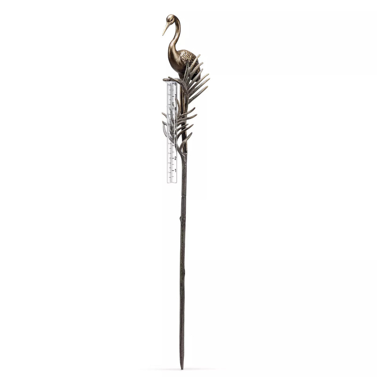 Crane Rain Gauge Garden Stake - Image 3
