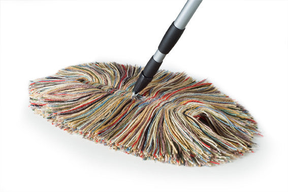 Big Wooly Dust Mop with Telescoping Handle