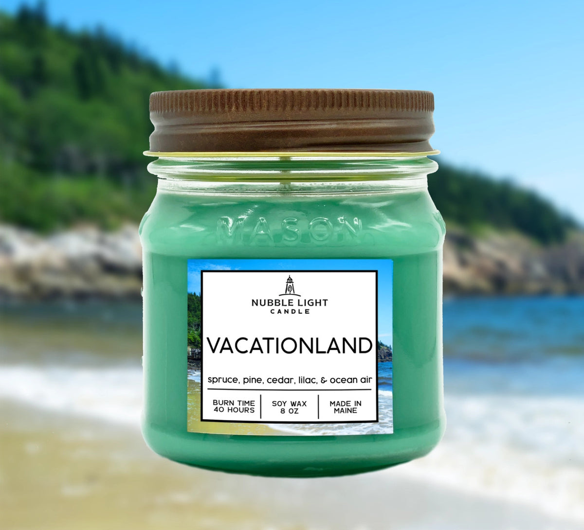 Vacationland 8oz. Scented Soy Candle - Image 2